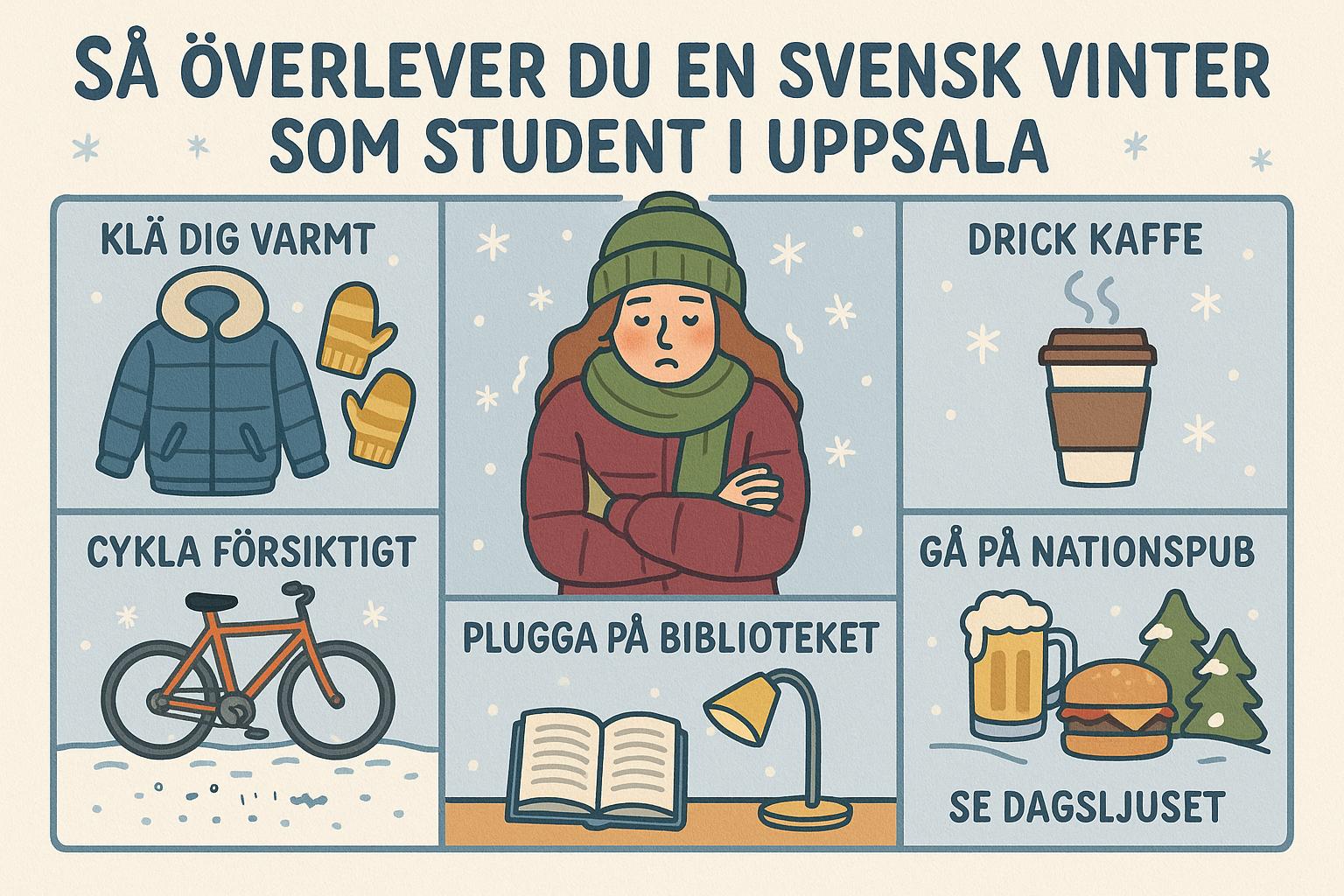 Så överlever du en svensk vinter som student i Uppsala