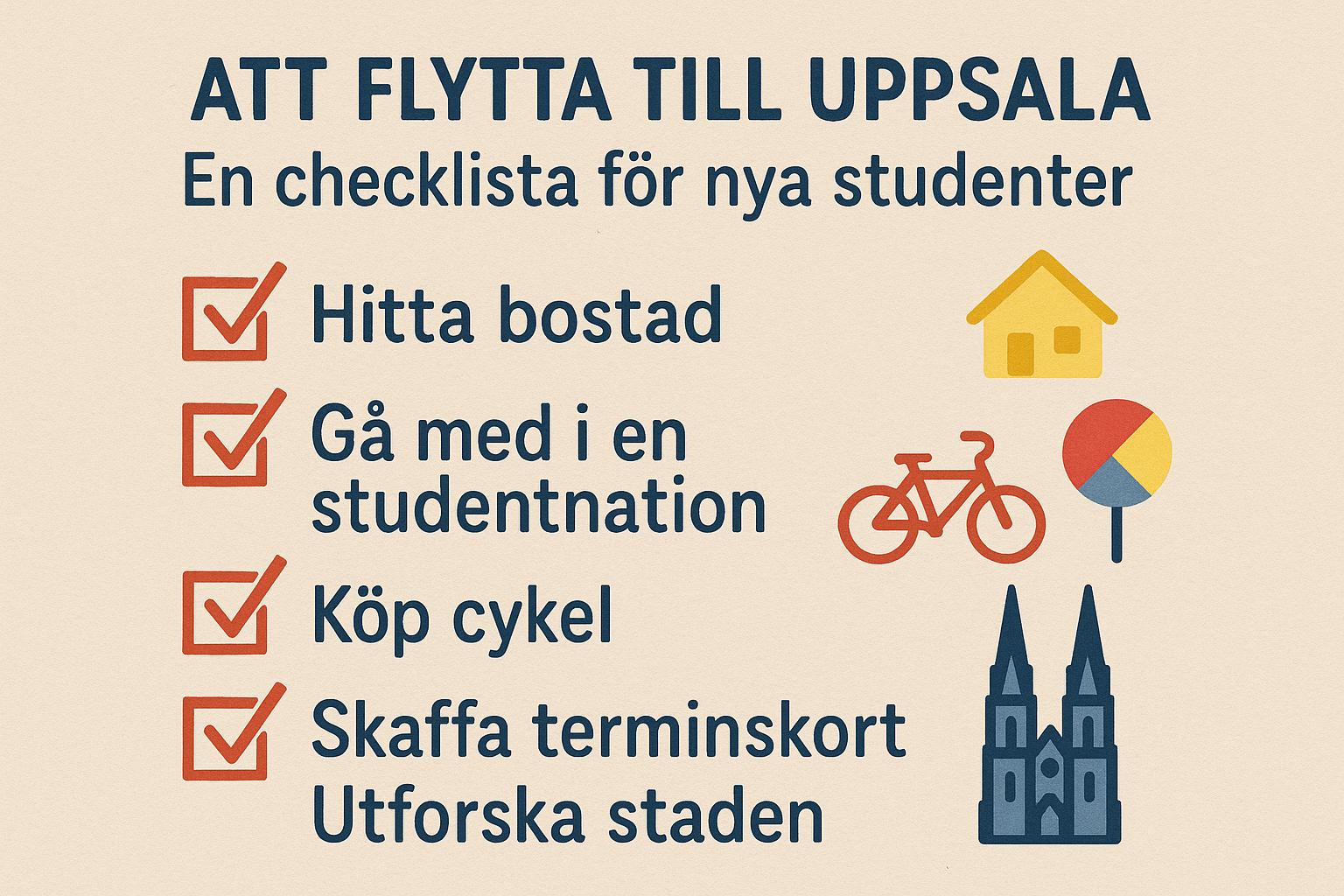 Att flytta till Uppsala: En checklista för nya studenter