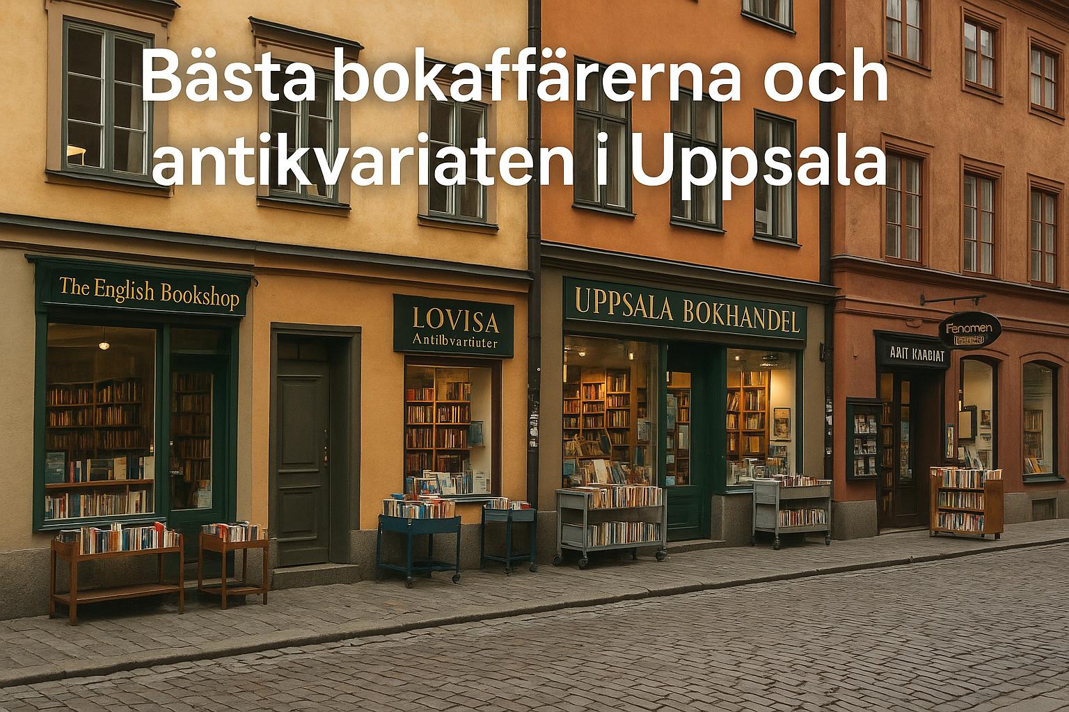 Bästa bokaffärerna och antikvariaten i Uppsala
