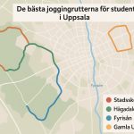 De bästa joggingrutterna för studenter i Uppsala