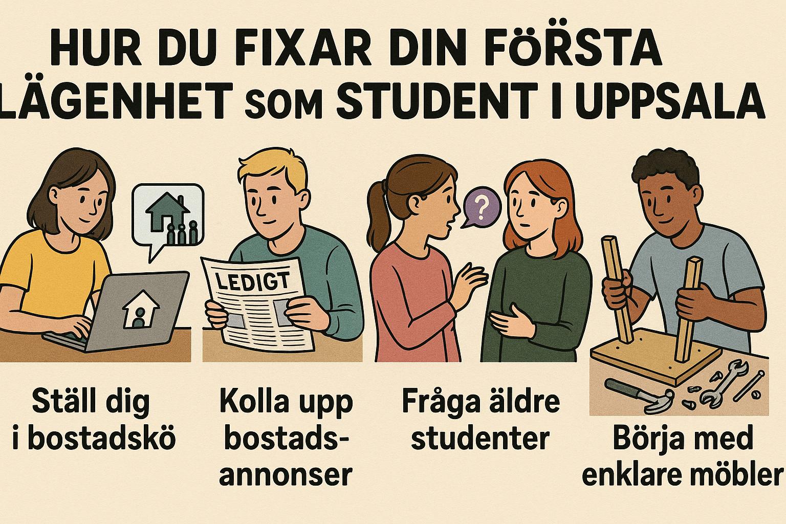 Hur du fixar din första lägenhet som student i Uppsala