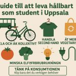 Guide till att leva hållbart som student i Uppsala