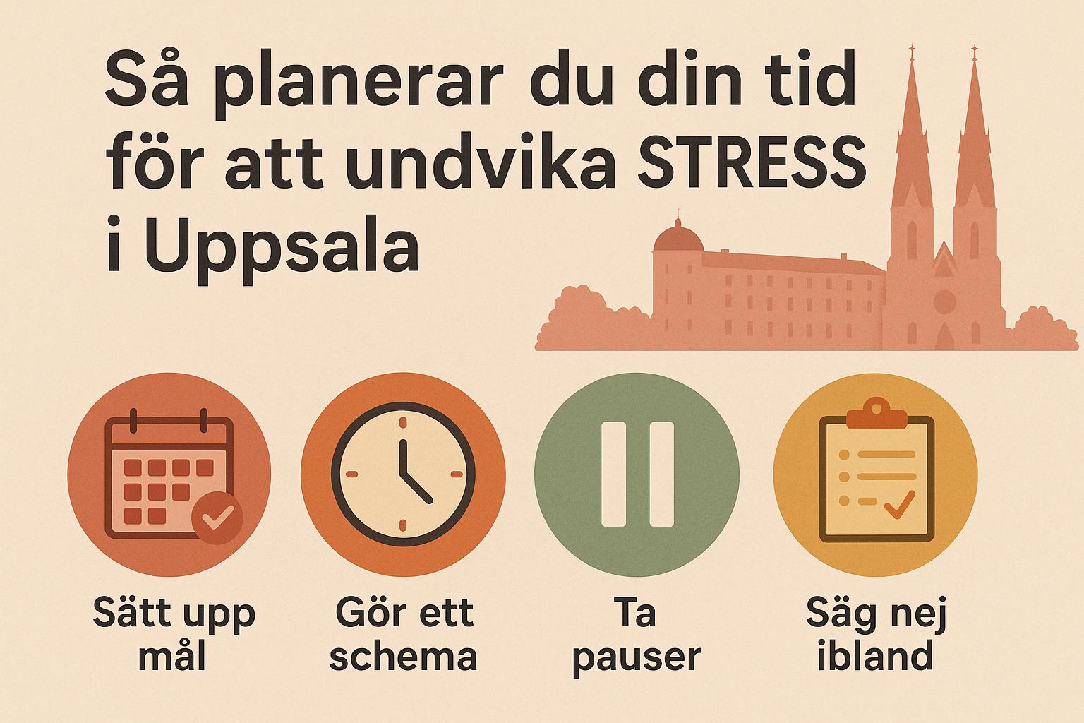 Så planerar du din tid för att undvika stress i Uppsala