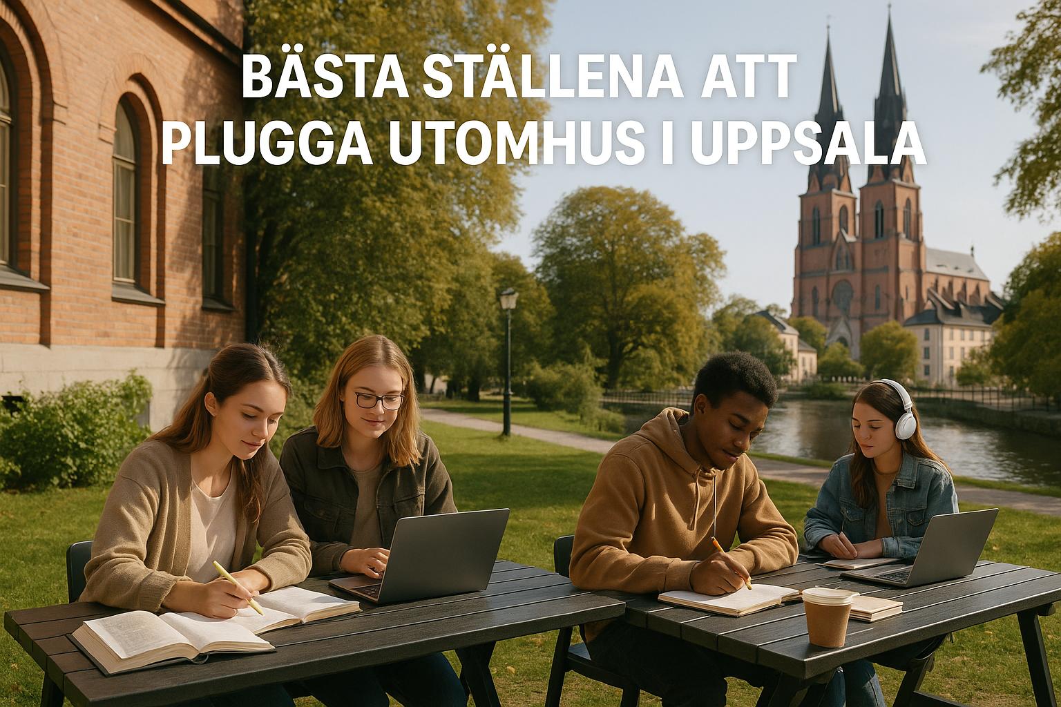 Bästa ställena att plugga utomhus i Uppsala