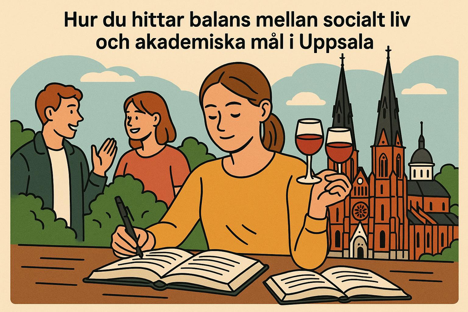 Hur du hittar balans mellan socialt liv och akademiska mål i Uppsala