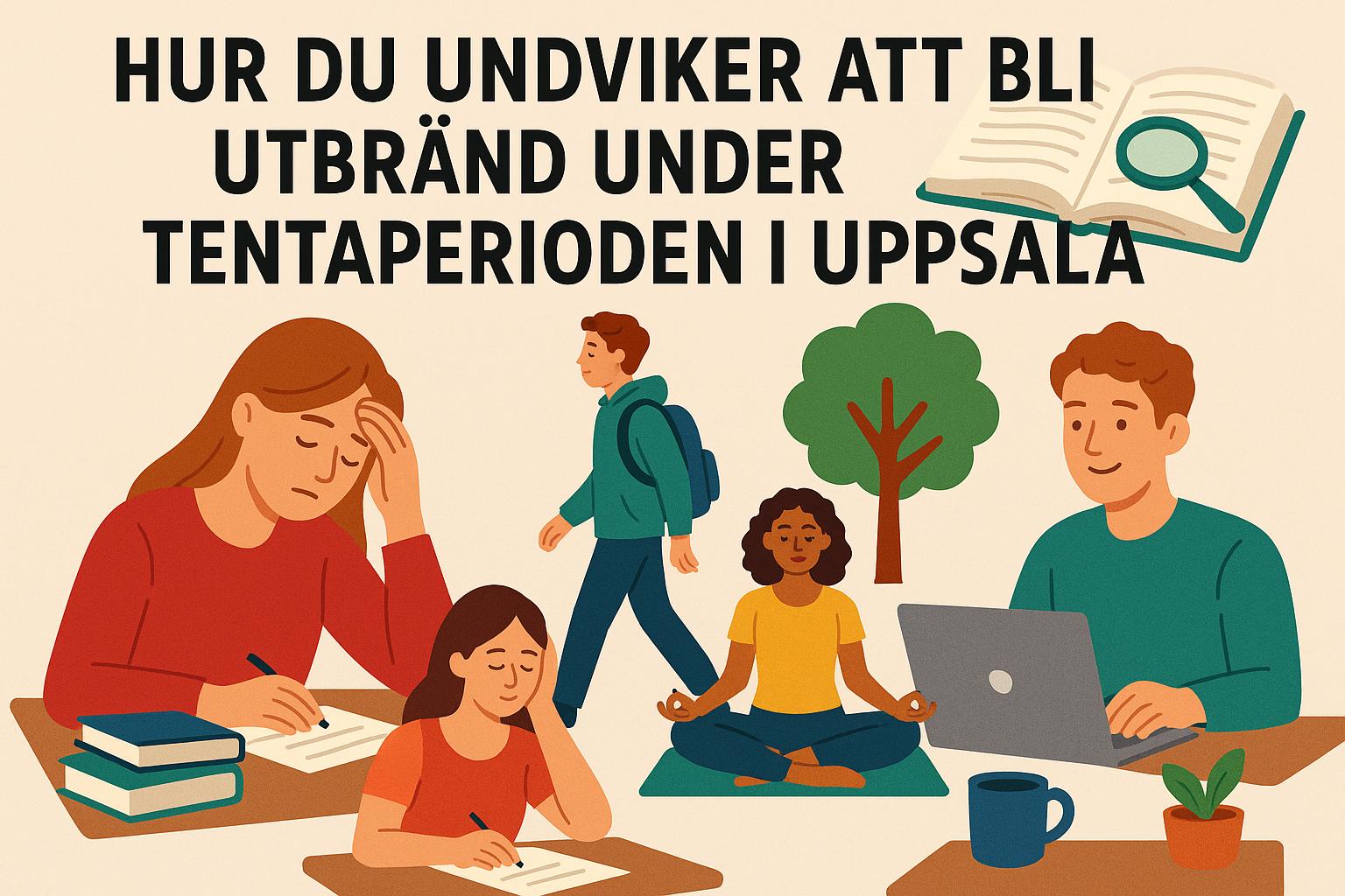 Hur du undviker att bli utbränd under tentaperioden i Uppsala